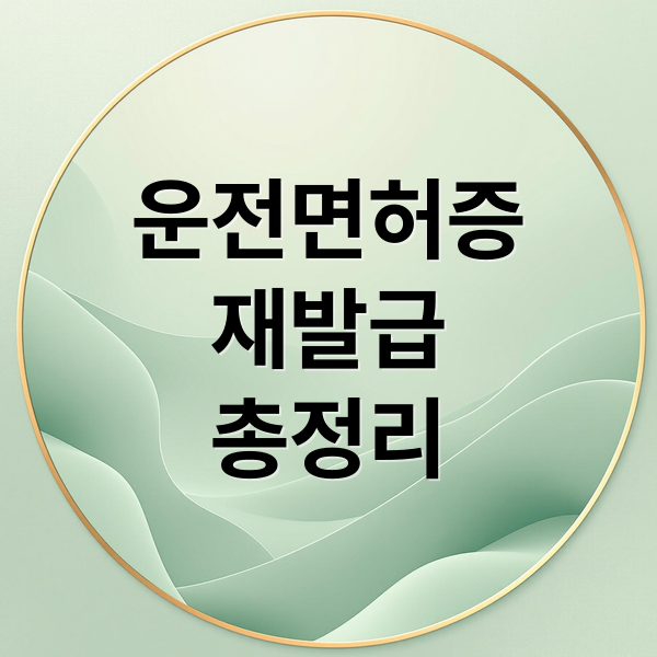 운전면허증
재발급
총정리 (운전면허증 재발급 필요서류)