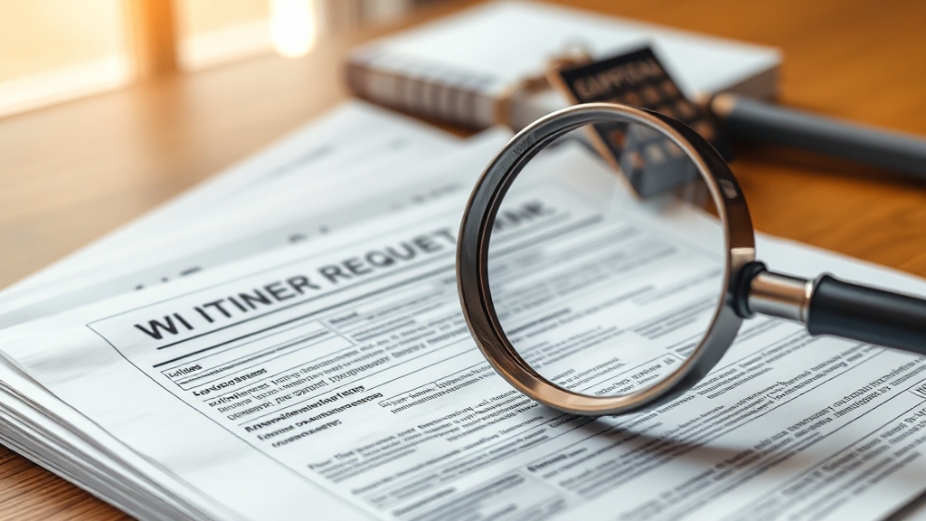 이의신청 시 필요 서류 및 작성법 (realistic 스타일)