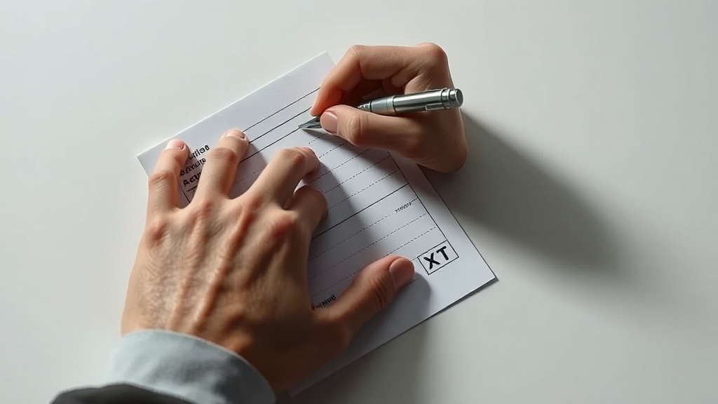 투표 시 주의사항 (realistic 스타일)