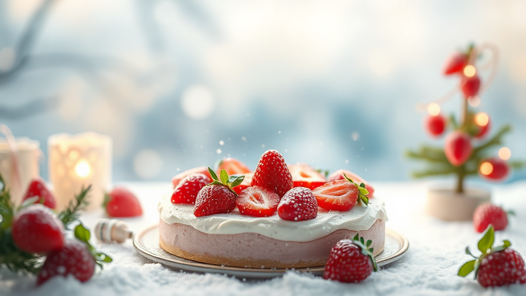 딸기시루 예약 안내 (watercolor 스타일)