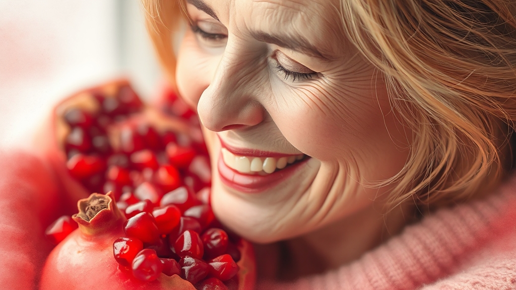 갱년기, 더레드 석류농축액으로 건강하게! (watercolor 스타일)