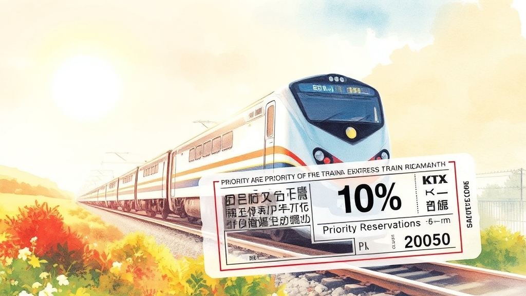 교통약자 우선 예매 및 할인 (watercolor 스타일)