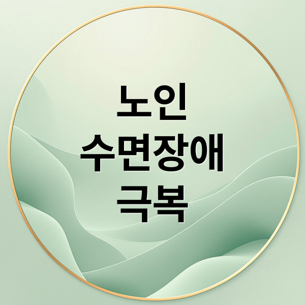 노인
수면장애
극복 (노인성 수면장애 원인 증상 치료)