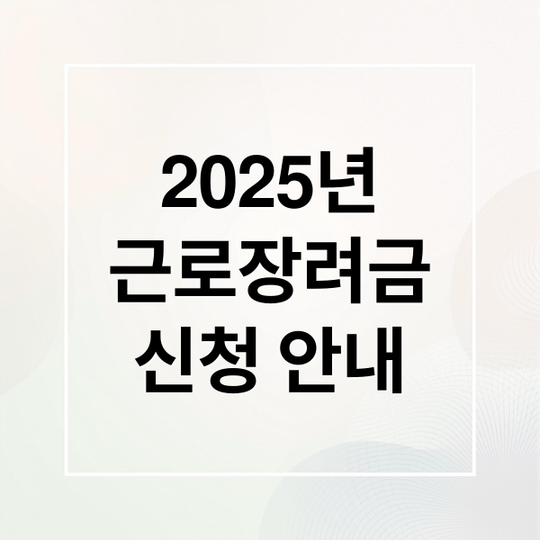 2025년
근로장려금
신청 안내 (2025년 근로장려금   기한후 신청)