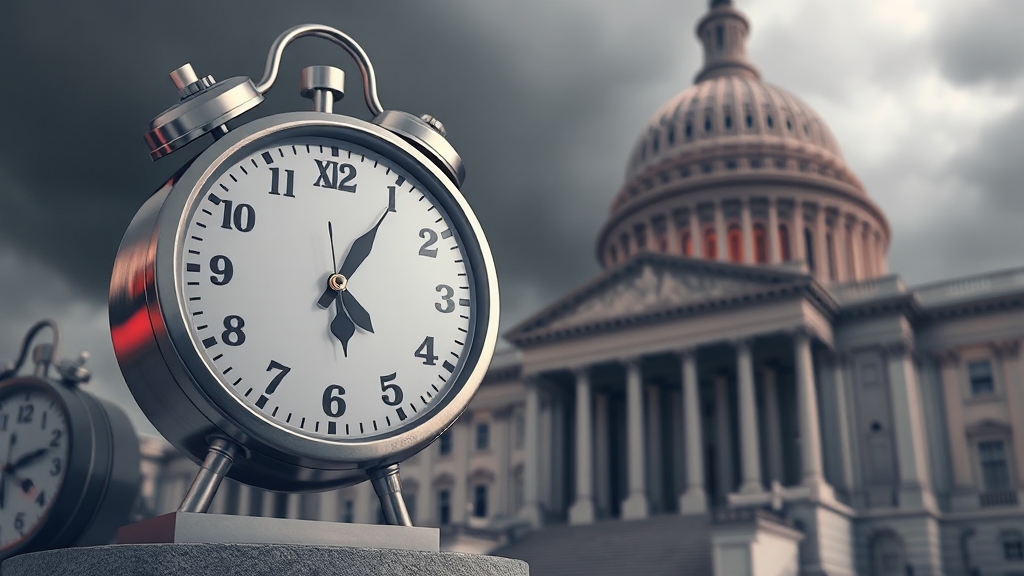 미국 셧다운이란? (realistic 스타일)