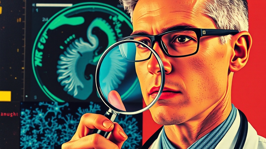 목 물혹, 진단 과정은? (popart 스타일)