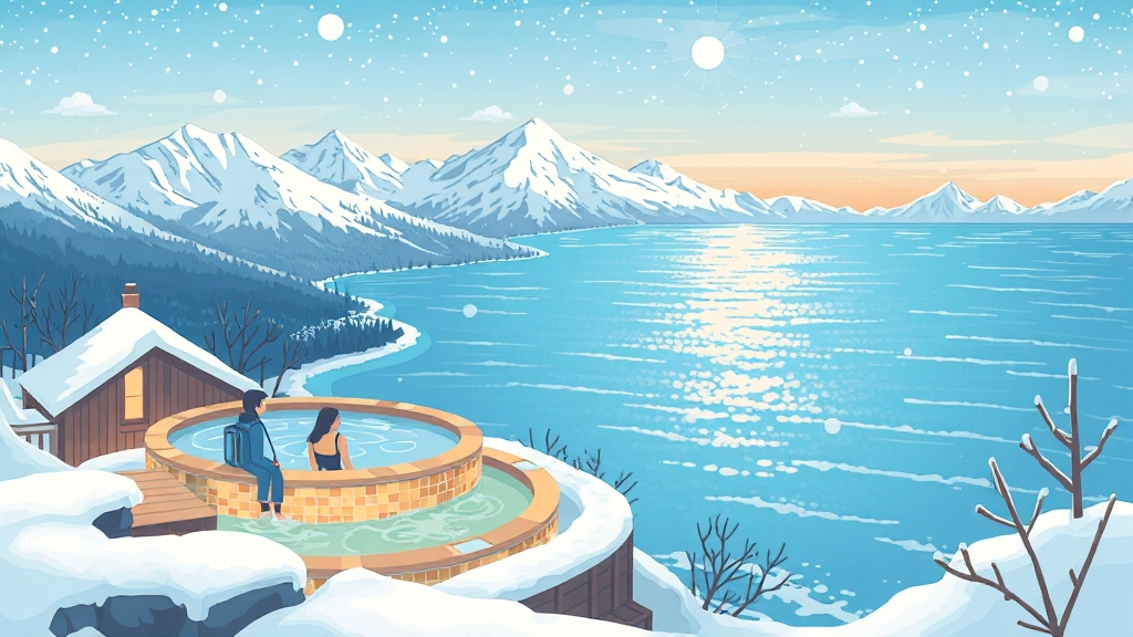 예산별 겨울 여행 플랜 추천 (illustration 스타일)