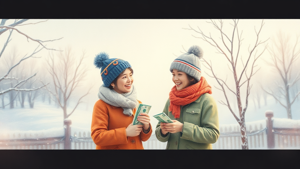 연말정산 혜택 분석 (watercolor 스타일)