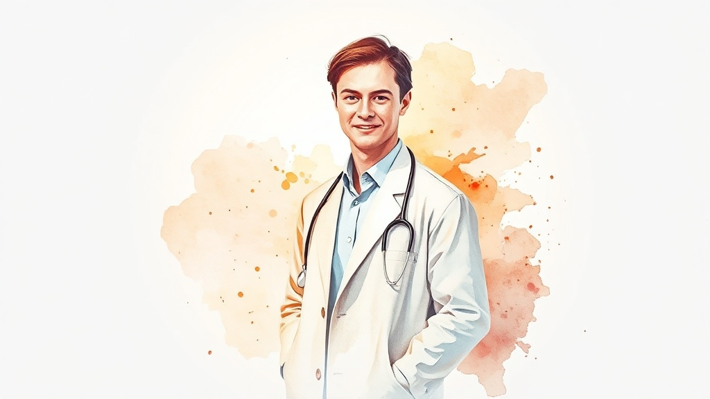 암보험 설계, 이것만은 꼭! (watercolor 스타일)