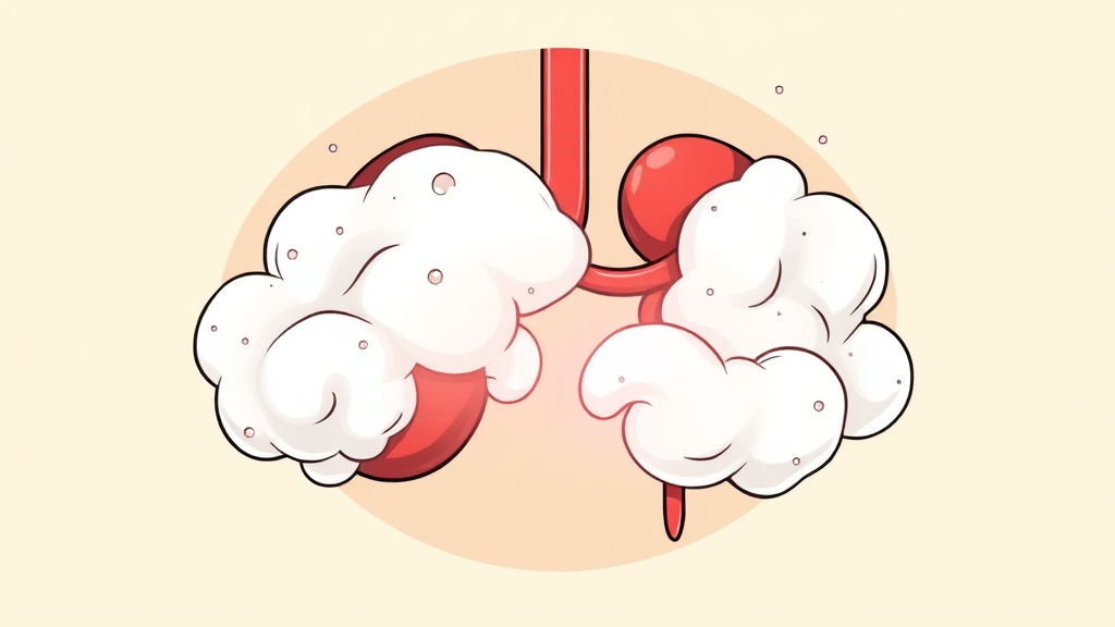 신호 1: 소변 변화 (illustration 스타일)