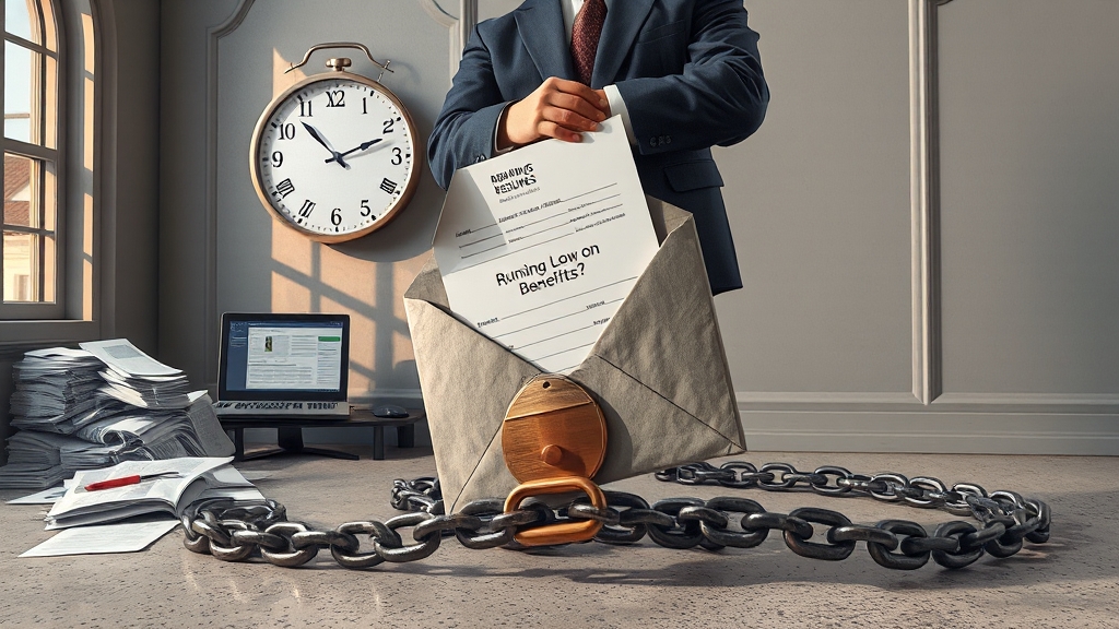 실업급여 수급 시 유의사항 (realistic 스타일)