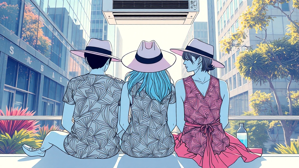 온열질환, 이렇게 예방하세요! (illustration 스타일)