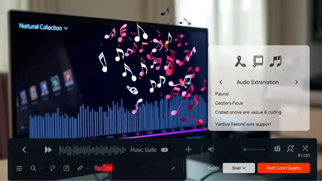 인기 유튜브 음원 추출 사이트 비교 (realistic 스타일)
