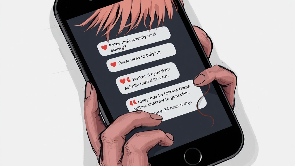 사이버 불링, 왜 심각할까요? (illustration 스타일)