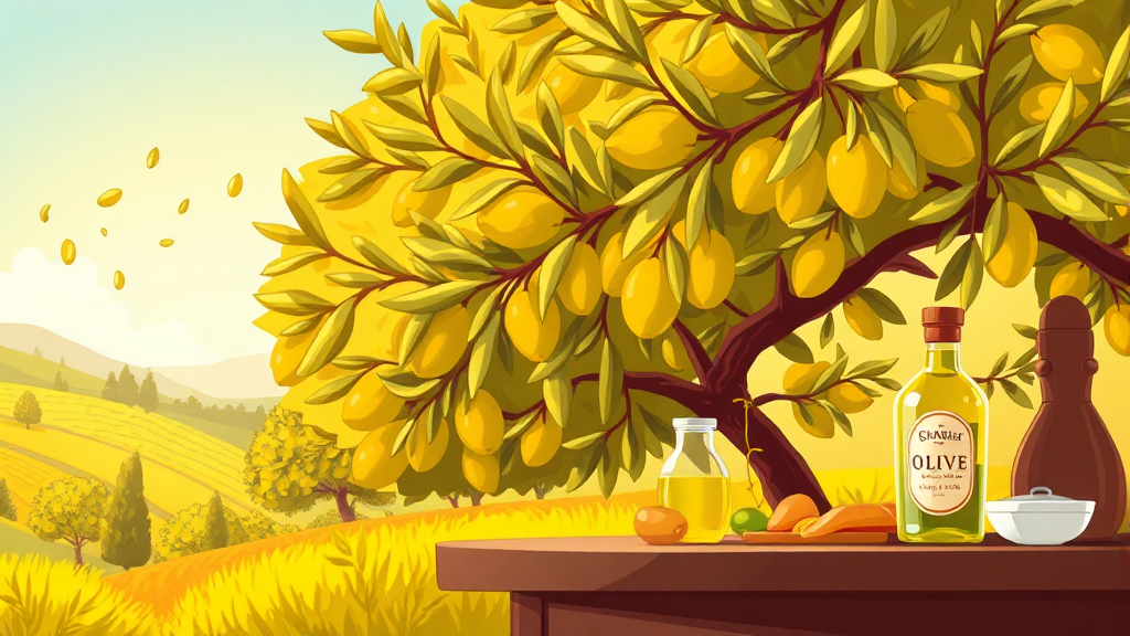 올리브유 등급 & 품질 기준 (cartoon 스타일)