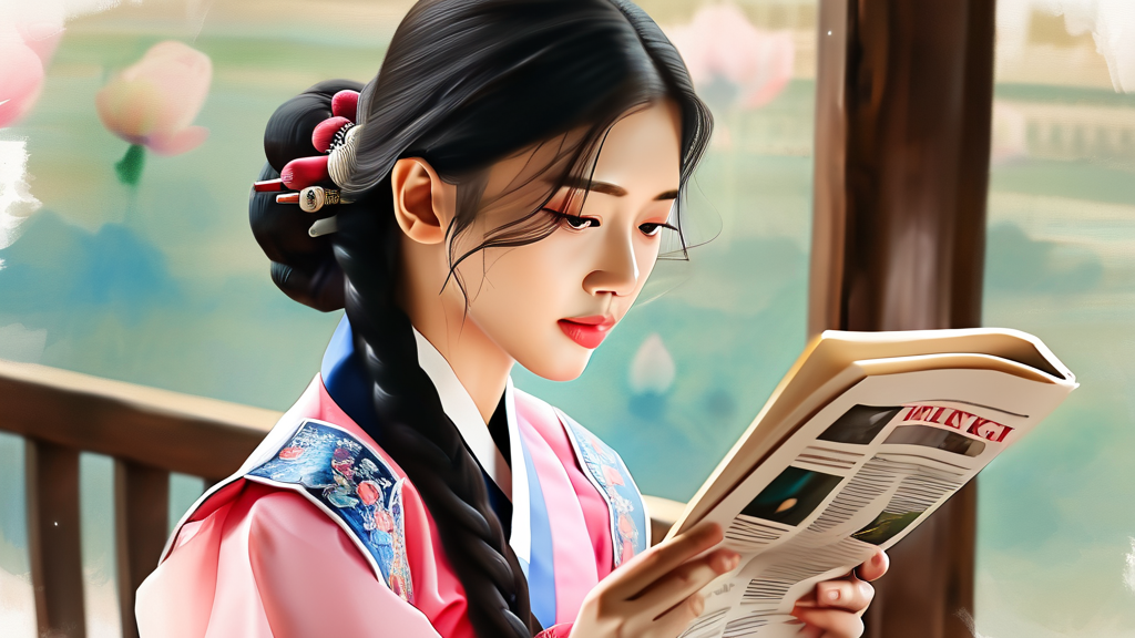 조선 악녀의 21세기 적응기 (watercolor 스타일)