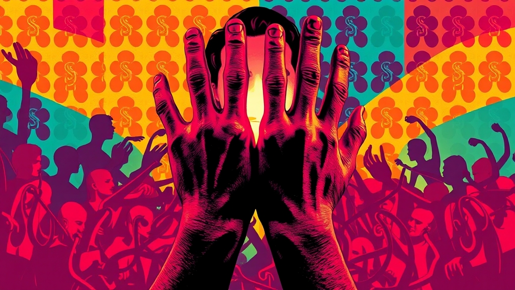 신용과 금융 생활의 변화 (popart 스타일)