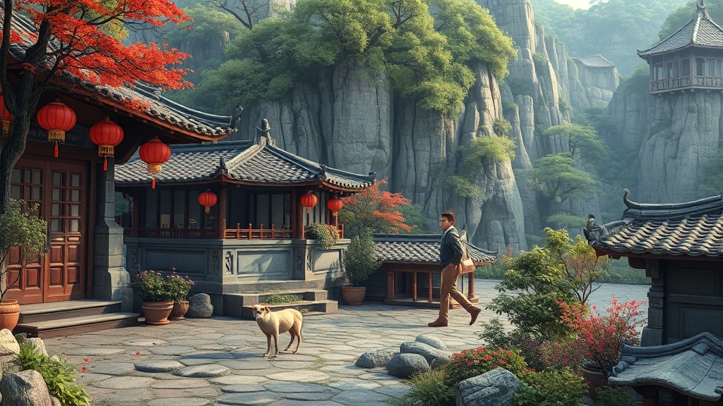 역사와 문화의 조화 (realistic 스타일)