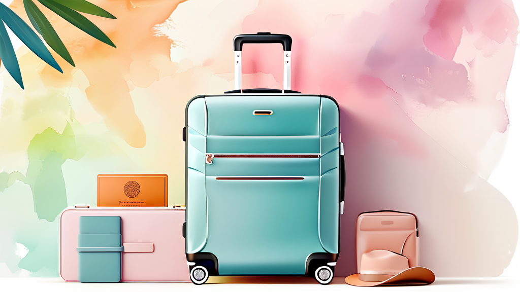 여행의 시작: 필수 서류 및 예약 확인 (watercolor 스타일)