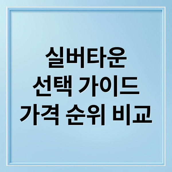 실버타운
선택 가이드
가격 순위 비교 (고급 실버타운 순위)