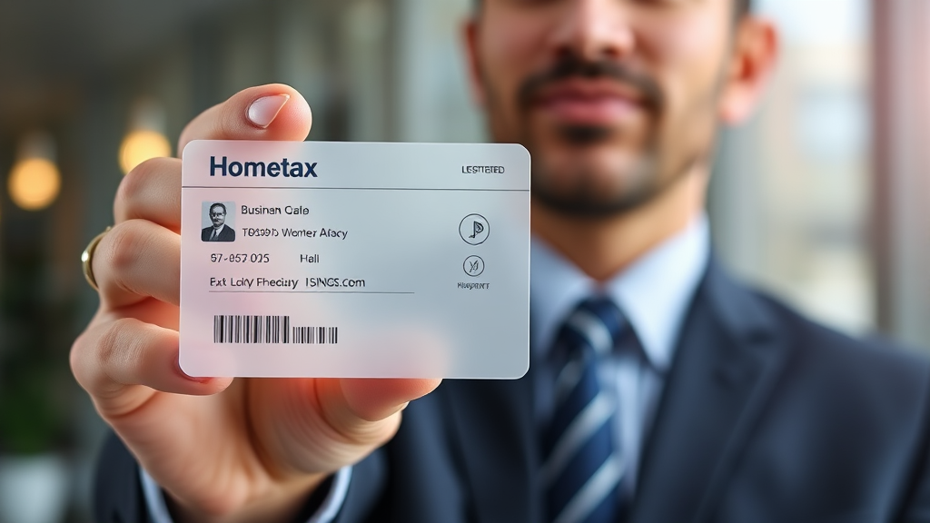 등록 후 사업용 카드 내역, 어떻게 관리하나요? (realistic 스타일)