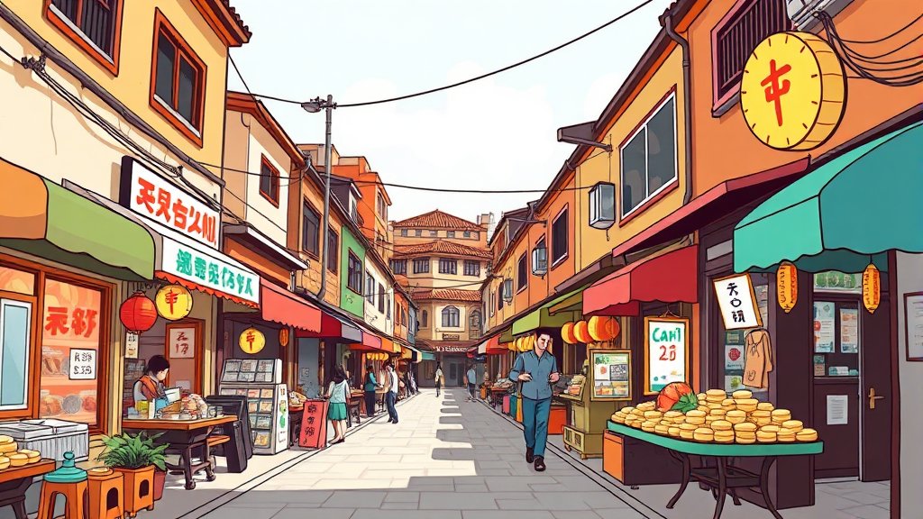 소상공인에게 미치는 영향 (cartoon 스타일)