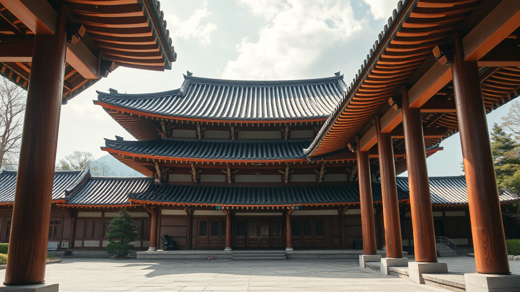 시대를 초월한 아름다움과 옛 건축가의 지혜 (realistic 스타일)