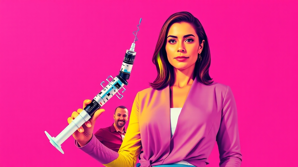 가다실 백신, 왜 맞아야 할까요? (popart 스타일)