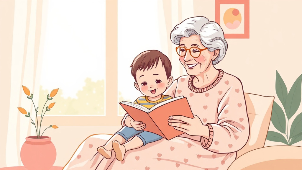 조부모 돌봄수당이란? (illustration 스타일)