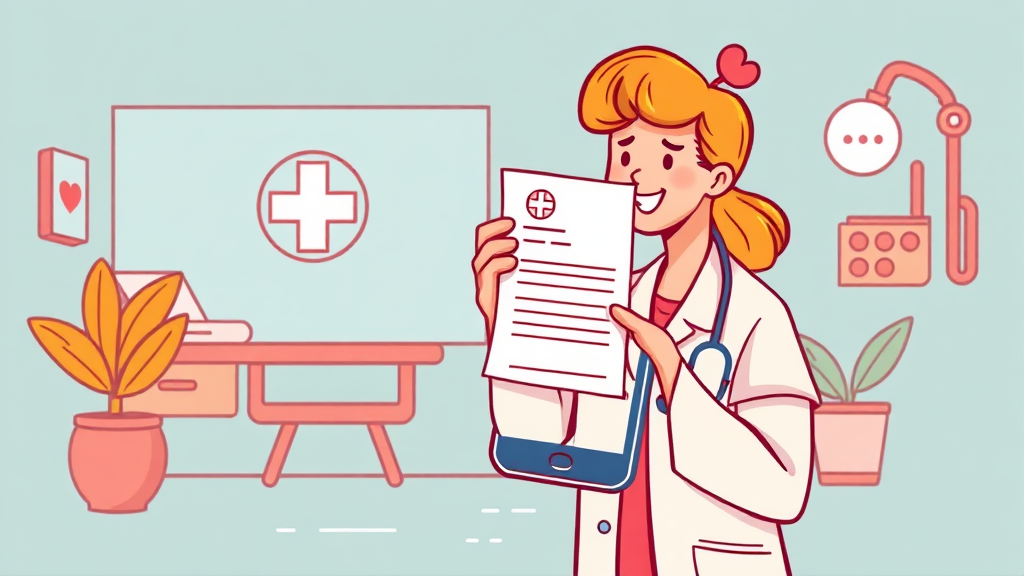 실손보험 청구, 어렵지 않아요! (illustration 스타일)