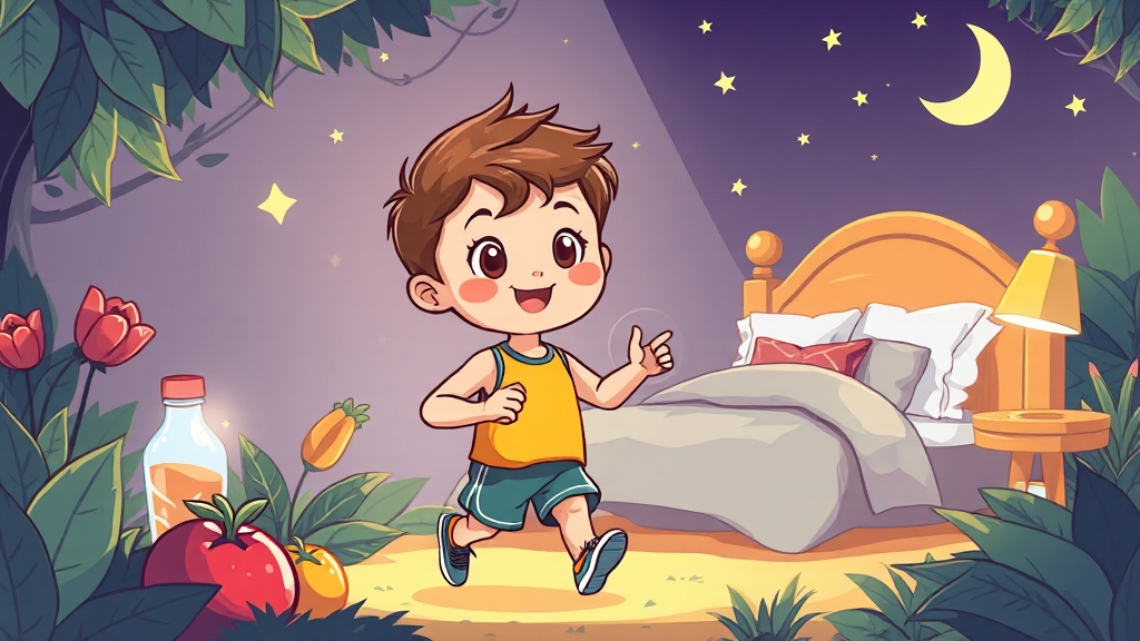 성장 관리, 꾸준한 노력이 중요해요 (cartoon 스타일)