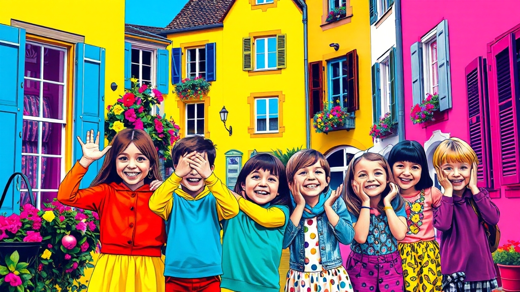 가평 쁘띠프랑스 방문 (popart 스타일)