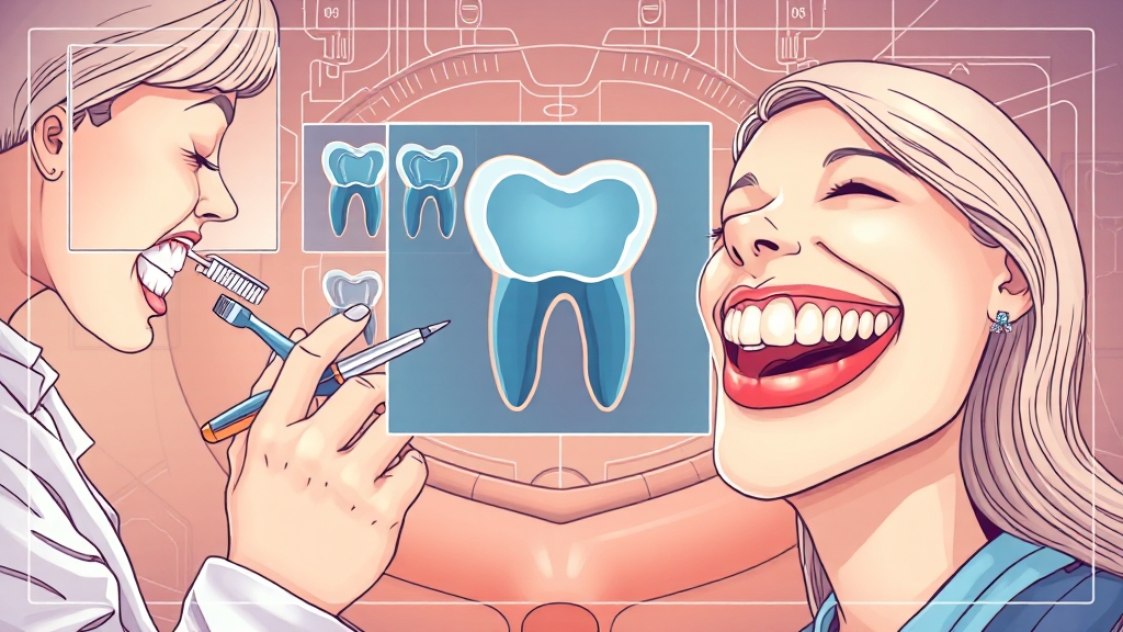 교정 중 잇몸 퇴축, 어떻게 관리할까요? (illustration 스타일)