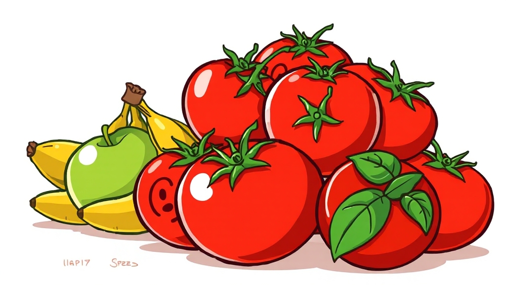 꼭지 처리 & 포장 기술 (cartoon 스타일)