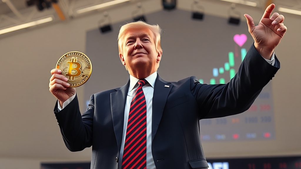 암호화폐 시장 전망: 트럼프 시대의 변화와 기회 (realistic 스타일)