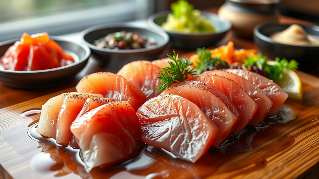 저녁 오마카세 메뉴 A to Z (realistic 스타일)