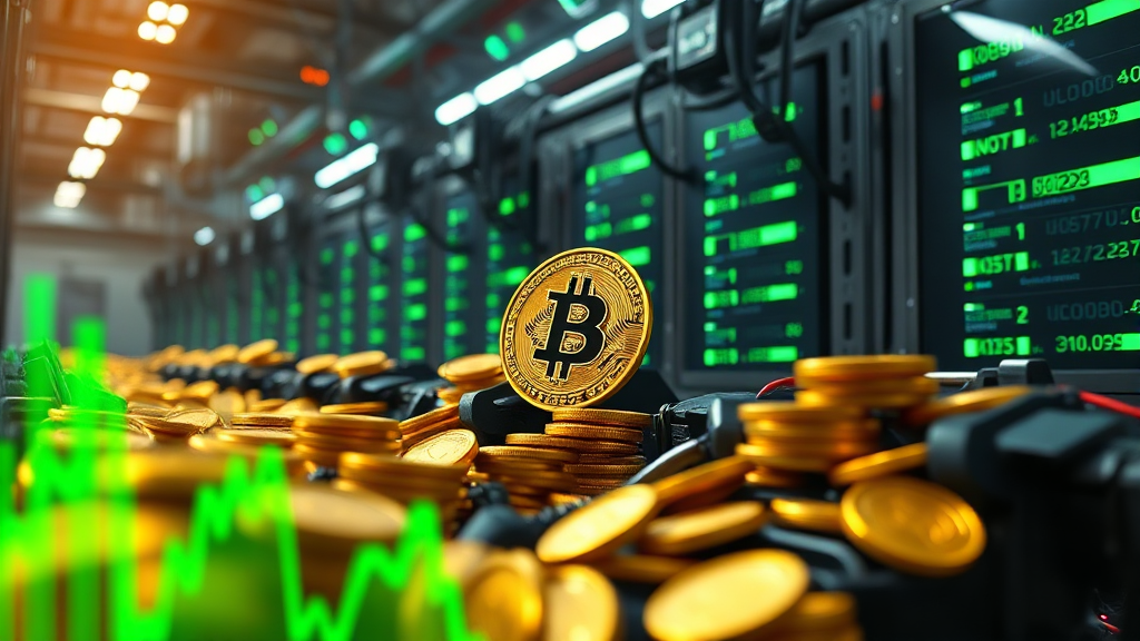 코인 채굴 사업, 수익성은? (realistic 스타일)