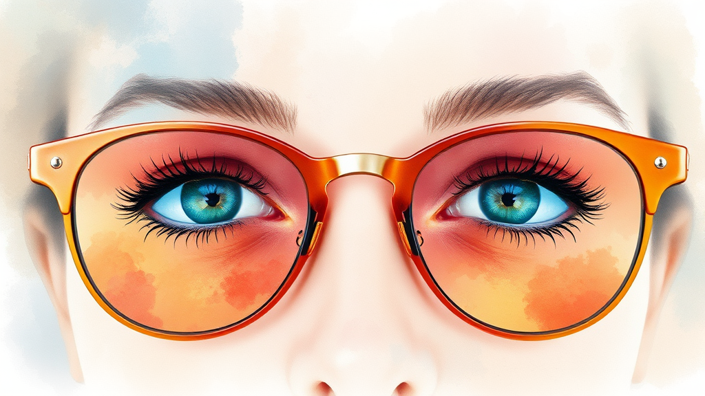 루테인/지아잔틴 핵심 효능 (watercolor 스타일)