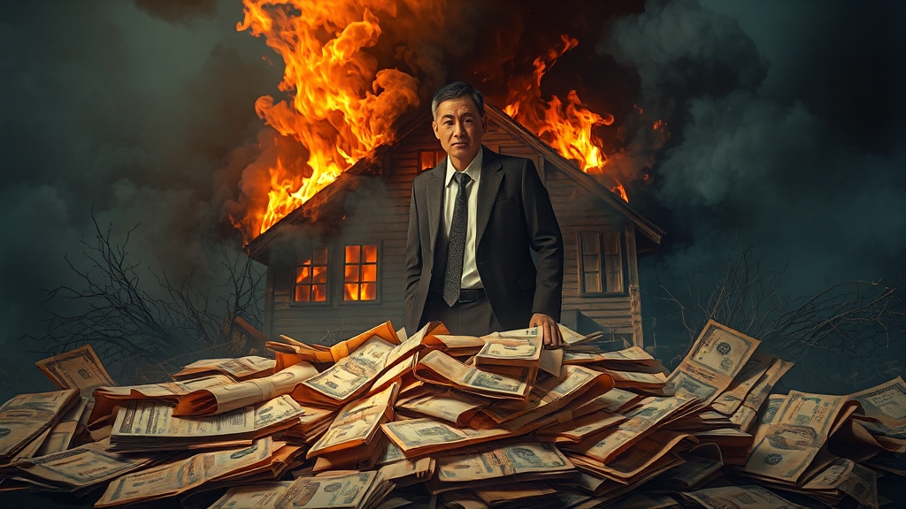 화재보험, 얼마면 될까? (realistic 스타일)