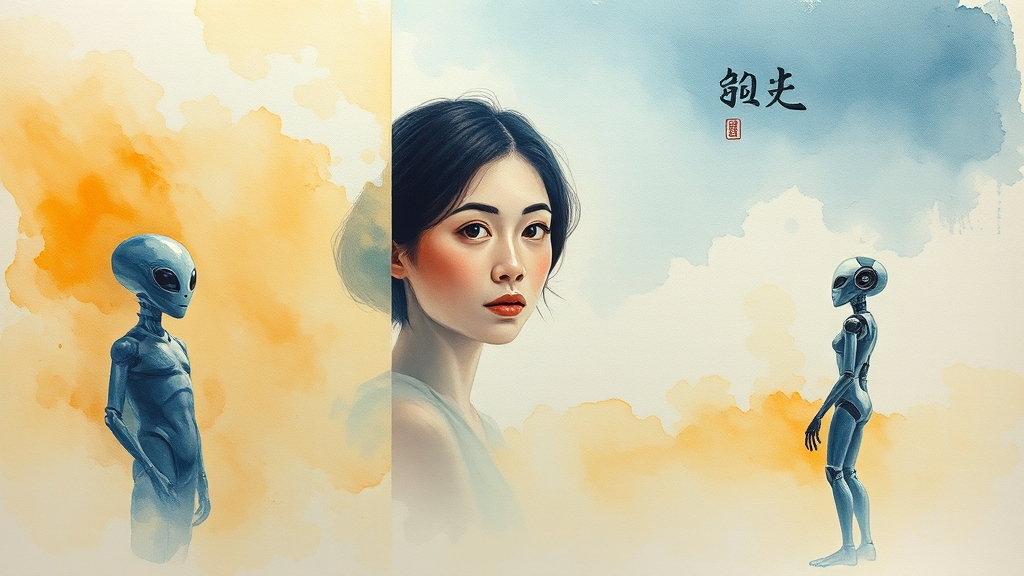 AI 번역, 완벽할 수 있을까요? (watercolor 스타일)