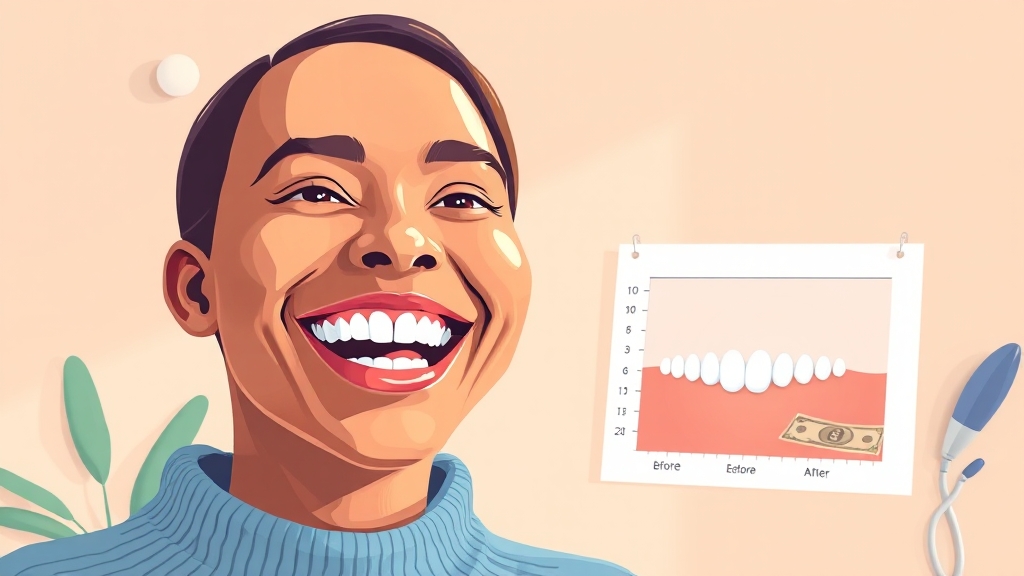 치아 미백, 비용은 얼마나 들까? (illustration 스타일)