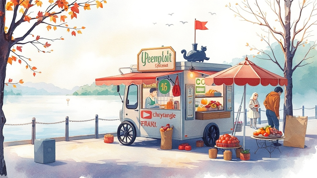 춘향제 먹거리 총정리 (watercolor 스타일)