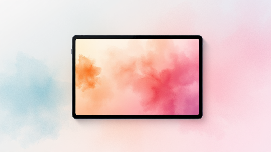 디스플레이 및 사운드 품질 (watercolor 스타일)