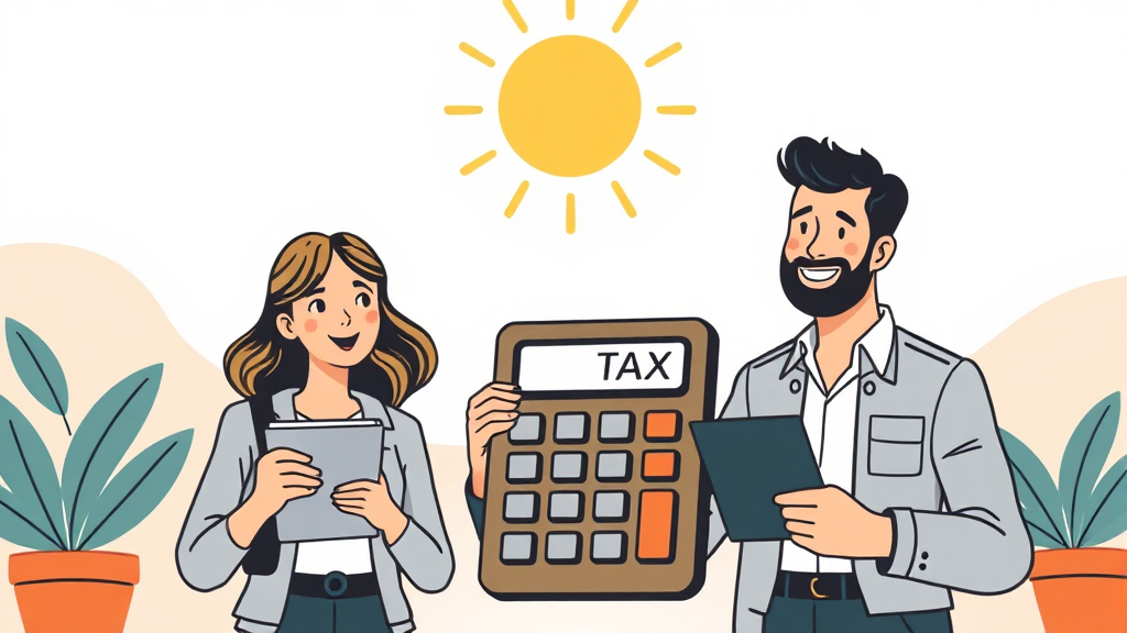 국세 납부수수료 인하 (illustration 스타일)