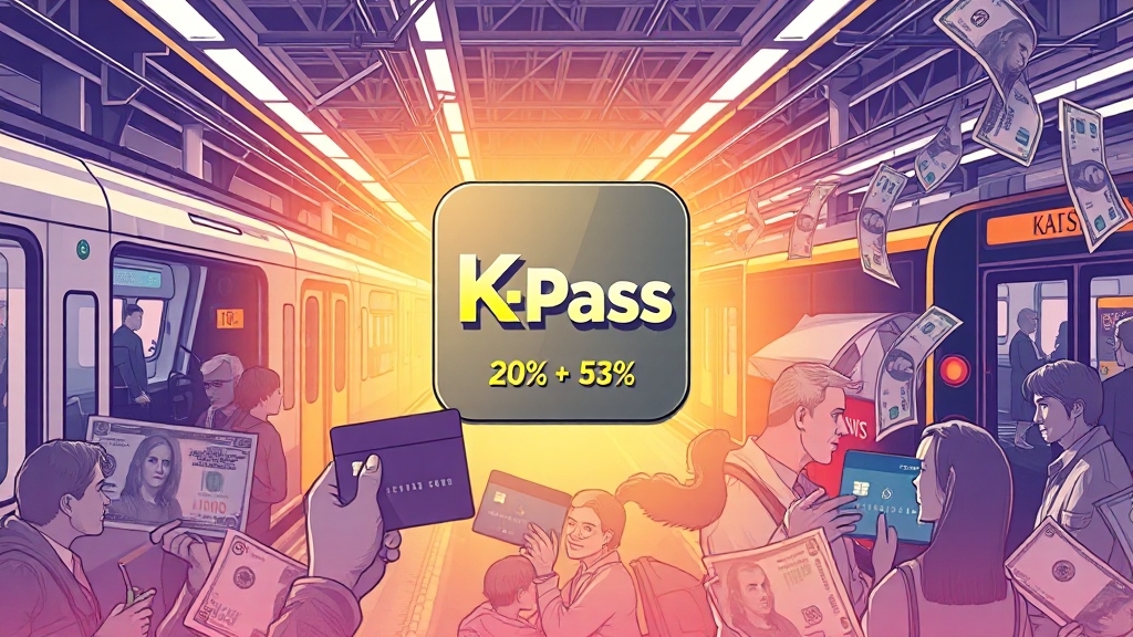K-패스 혜택, 얼마나 받을 수 있나? (illustration 스타일)