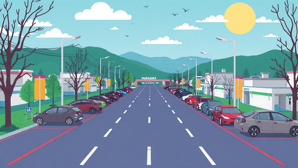 지역별 주차 꿀팁 (illustration 스타일)