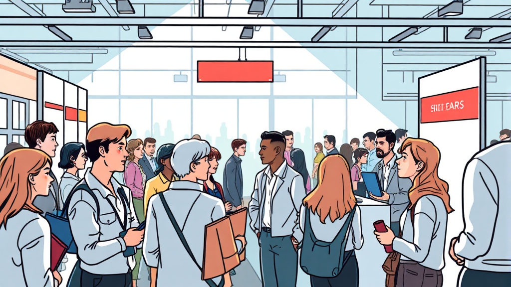 현직자와의 네트워킹 전략 (illustration 스타일)