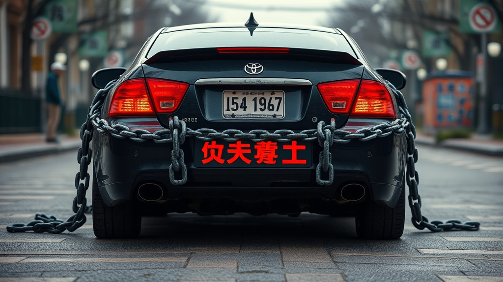 무보험 운전 시 벌칙 및 형사 처벌 (realistic 스타일)