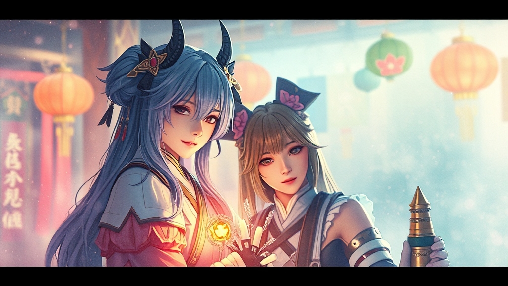 코스프레 현장 (watercolor 스타일)