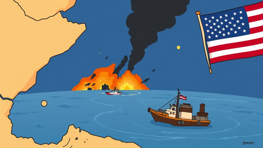 국제 정세 및 안보 관련 뉴스 (cartoon 스타일)